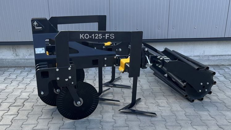 Der Feinschnittgrubber KO125-FS in der Seitenansicht. Bild: Harlander.