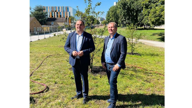 Bezirksamtsleiter Mitte, Ralf Neubauer und Umweltsenator Jens Kerstan. Bild: Freie und Hansestadt Hamburg.