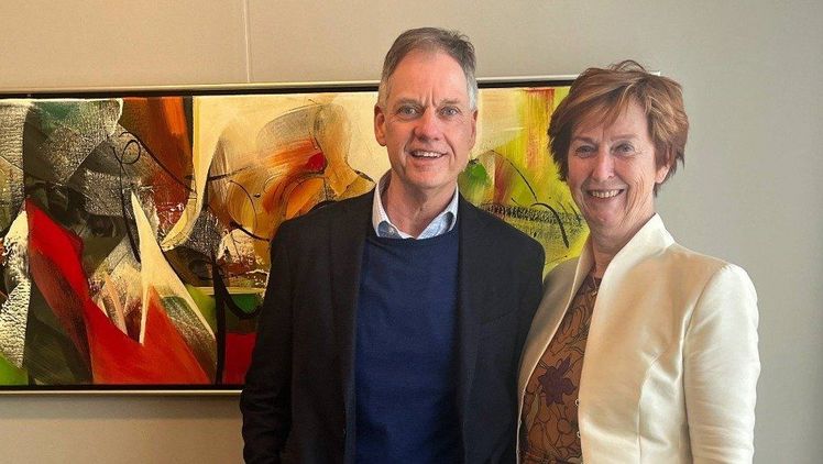 An Beekenkamp und Anthony Christiaanse, die CEOs der Beekenkamp Group und von Dümmen Orange. Bild: Dümmen Orange.