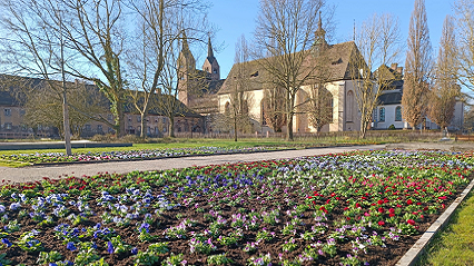 Damit der 31 hektargroße Park der Landesgartenschau zur Eröffnung am 20. April in allen Farben erblüht, sind nun die Beete mit 80.000 Frühjahrsblühern bepflanzt worden. Bild: LGS Höxter 2023/M. Puls. Damit der 31 hektargroße Park der Landesgartenschau zur Eröffnung am 20. April in allen Farben erblüht, sind nun die Beete mit 80.000 Frühjahrsblühern bepflanzt worden. Bild: LGS Höxter 2023/M. Puls.