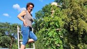 PAC Mitarbeiterin Petra Menzel: „Mit HOPS geht´s hoch hinauf im Garten“. Bild: RiPlant.