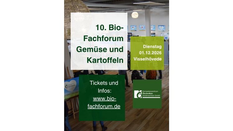 10. Bio-Fachforum Gemüse und Kartoffeln am 1. Dezember 2026 in Visselhövede. Bild: KÖN.