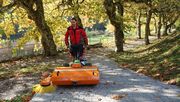 Rapid REX mit Kehrmaschine KM90. Bild: Rapid.