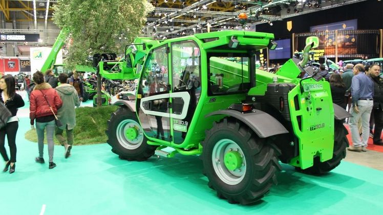 Ein Merlo Teleskopader auf der EIMA. Bild: GABOT.