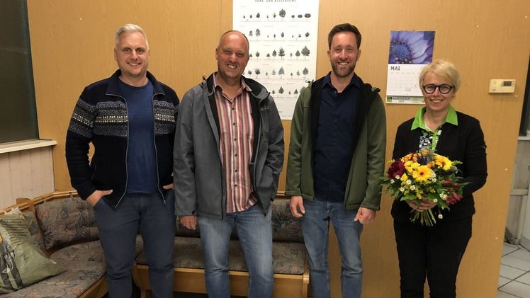 v.l.n.r.: Damian Wörner, Thomas Augustin, Daniel Schmude, Karin Schiessle. Bild: VGL-BW.