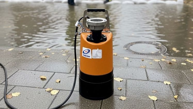  Wenn das Wasser steigt, müssen zuverlässige Pumpen her. Die kleinen Flachsauger von Tsurumi meistern die Herausforderung. Bild: Tsurumi.