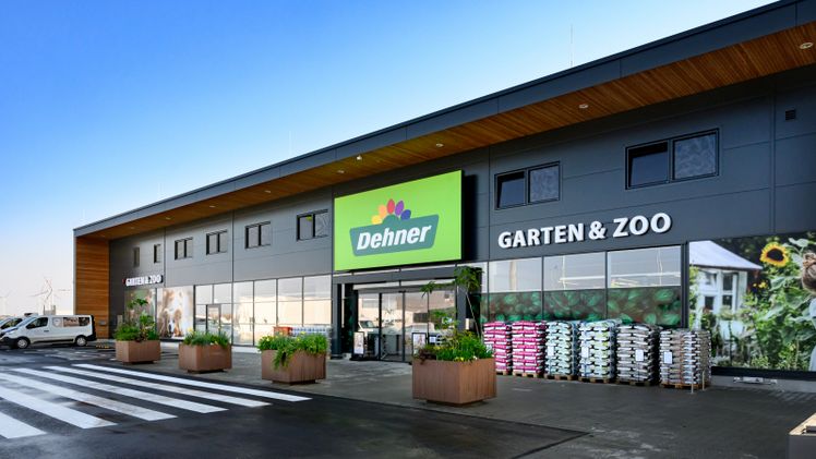 Außenansicht Dehner Garten-Center Neusiedl am See. Bild: © Jansenberger Fotografie.