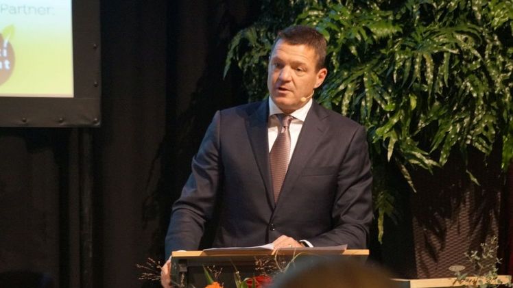 Pieter Elbers, CEO von KLM, war der Key-Speaker beim Floriforum 2018. Bild: GABOT.