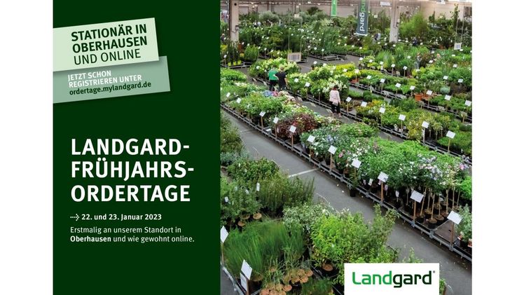 Die Landgard Frühjahrs-Ordertage 2023 finden am 22. und 23. Januar 2023 statt. Bild: Landgard.