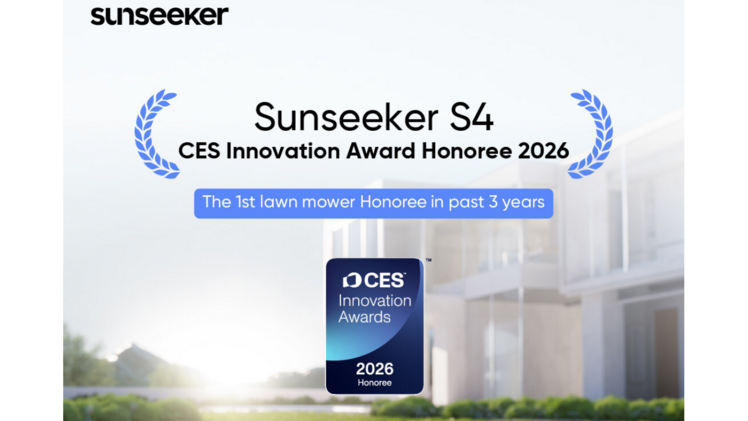CES Innovation Award Honoree 2026 -- Sunseeker S4. Bild: Sunseeker Robotics.