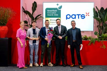 Der GreenTech Impact Award geht an PATS (Niederlande). Bild: Martijn van Leeuwen, © Photo by Fitchd.