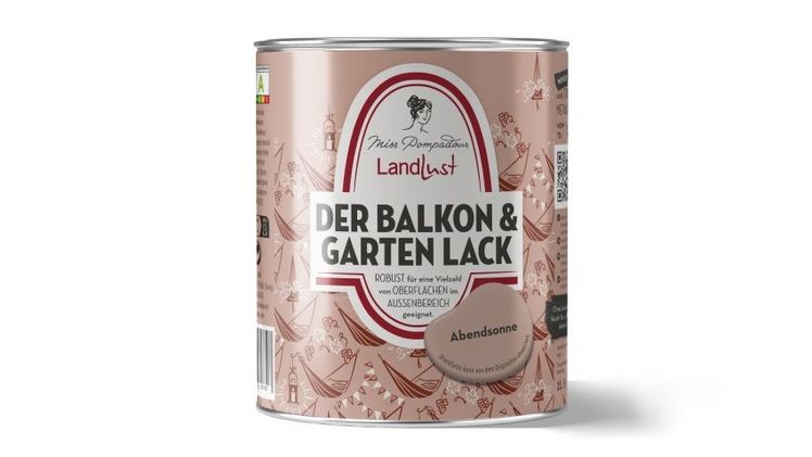Balkon & Garten Lack, Abendsonne Rosa. Bild: © MissPompadour. 