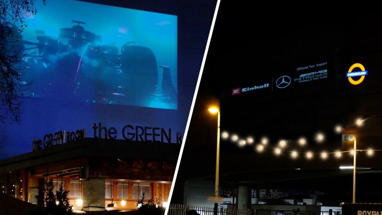 Zum ersten Saisonrennen der Partnerschaft setzt Einhell mit seiner Guerilla-Aktion ein Ausrufezeichen. Bild: Einhell.