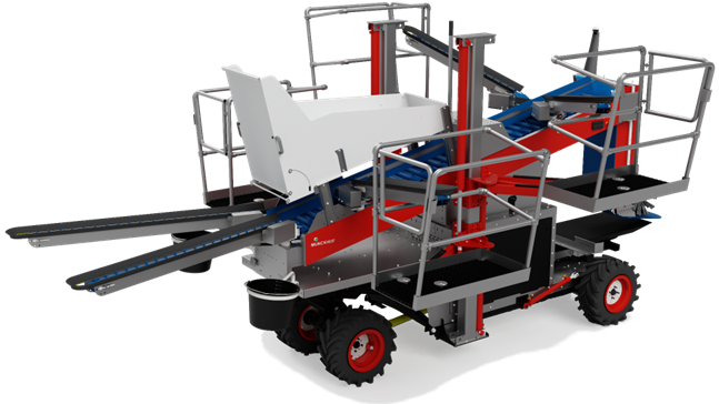 Munckhof-Connect-System auf der Fruit Logistica 2025 vor. Bild: Munckhof.