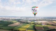 Wels wächst hoch hinaus: Der Stadt-der-Gärten-Ballon ist seit Oktober als weithin sichtbarer Botschafter in ganz Oberösterreich unterwegs. Bild: Stadt der Gärten/Daniel Hinterramskogler.