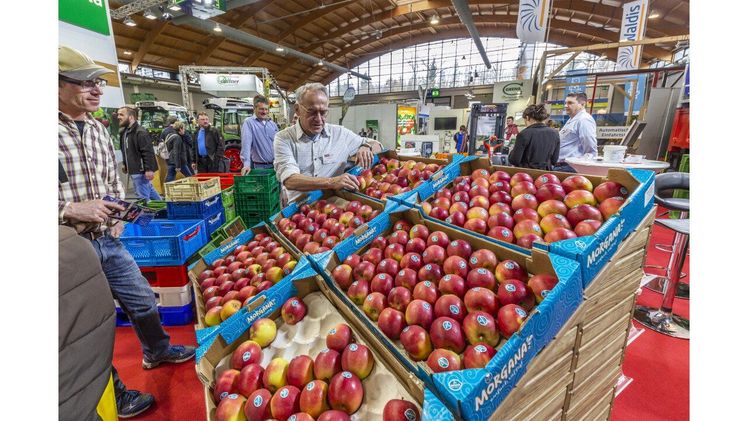 Fachmesse für Erwerbsobstbau, Destillation und Agrartechnik vom 13. bis 15. Januar 2023 mit rund 280 Ausstellern. Bild: Fruchtwelt Bodensee.