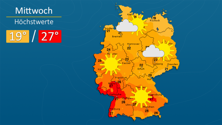 Wettervorschau (Screenshot 60-Sekunden-Wetter). Quelle: WetterOnline.