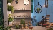 "My tiny cofee shop – Living with plants" ist eine der POS Inseln auf der spoga+gafa 2019 in Köln. Bild: Oliver Mathys.