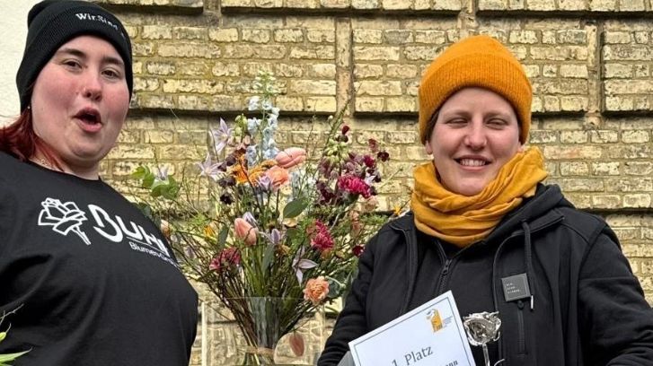 Siegerin Elisabeth Schoeneman mit Assistentin Moni Vögtle. Bild: FDF Nord.
