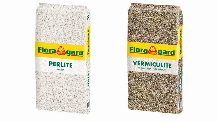Zum Selbermischen für Hobbygärtner: Floragard Vermiculite und Perlite im 5-Liter-Beutel. Bestens geeignet für die Anzucht von Pflanzen. Bild: Floragard.