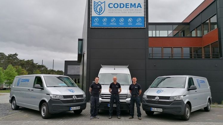 Von links nach rechts: Falco Huson, Marco Lohr und Kieran Mconville. Bild: Codema.