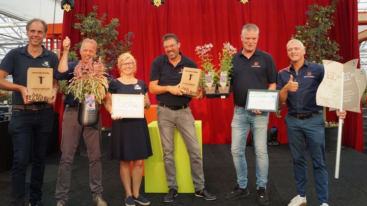 Glückliche Gewinner: Rijnbeek and Son Perennials BV und Griffioen Wassenaar. Bild: GABOT.