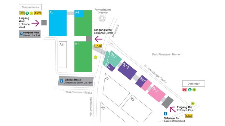 Plan der Sommer-Nordstil 2023. Stand: Februar 2023. Änderungen vorbehalten. Grafik: Messe Frankfurt.