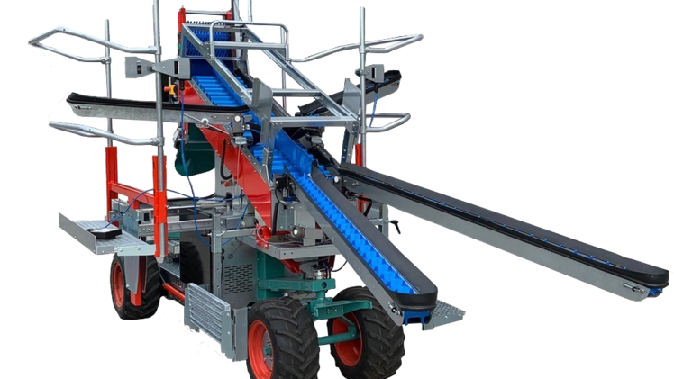 Die POT-Ruck-Tasten machen den neuen Pluk-O-Trak benutzerfreundlicher. Bild: Munckhof Fruittech Innovators.