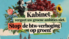 Ein Ausschnitt aus dem Erklärvideo der Zierpflanzenbranche mit dem Aufruf an die Regierung, die Mehrwertsteuererhöhung zu stoppen. Bild: Royal FloraHolland.