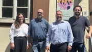 Treffen der GaLaBau-Verbände VGL Rheinland-Pfalz-Saarland - Katharina-Florentine Moser, Geschäftsführerin, FGL-Hessen-Thüringen - Karsten Hain, Präsident und Silvio Michael, Geschäftsführer mit der BUGA 2029 - Philipp Selders Ausstellungsbevollmächtigter (v.l.n.r.). Bild: FGL.