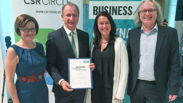 Roswitha M. Reisinger, MBA, Dr. Kurt Weinberger, Monika Langthaler, M.Sc., Christian Brandstätter. Bild: hagel.at.