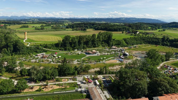 Die Argenwiese im Park der Landesgartenschau Wangen. Bild: Christoph Morlok.