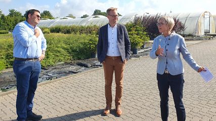 Bundestagsabgeordnete Marc Henrichmann Besuchte der Baumschule Gottschling in Coesfeld. Bild: Landesverband Gartenbau Nordrhein-Westfalen e. V..