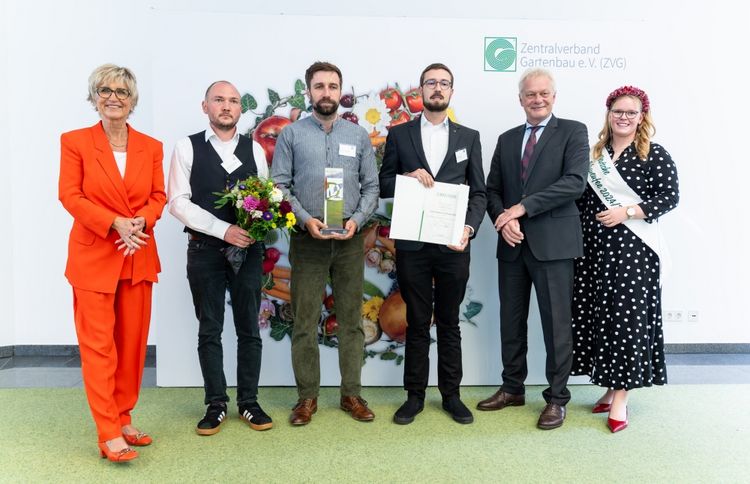 Geltz Umwelttechnologie bekam den Innovationspreis Gartenbau des BMLEH 2025 in der Kategorie Pflanze. Foto: ZVG/Schwarz.