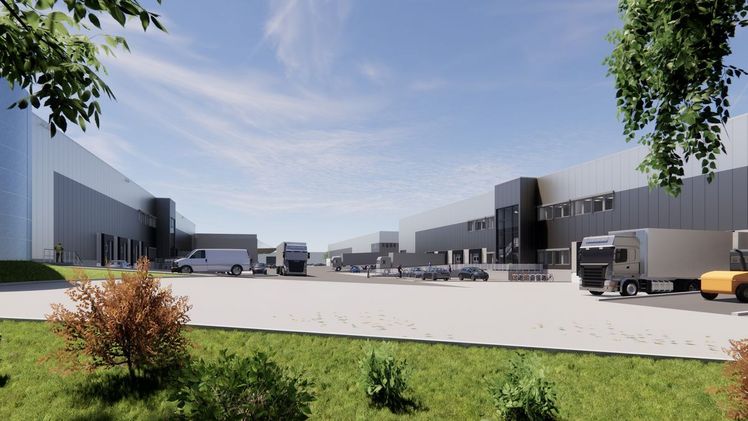 Für seinen neuesten Coreport in Lehrte konnte der Investor und Projektentwickler Intaurus die Baumarktkette Hornbach als langfristigen Nutzer gewinnen. Bild: Intaurus.