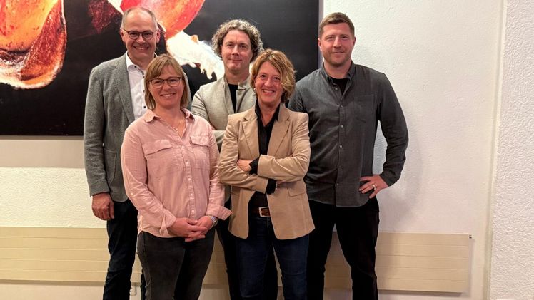 Neu gewählter Vorstand v. l. n. r.: Markus Zeiler, Nadja Dreyse, Steffen Zufahl, Eva Eisenbarth, Nino Eisenbarth, (Marcel Kähler war nicht anwesend). Bild: VGL BW.