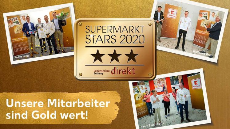 Drei Gold-Auszeichnungen für Kaufland. Bild: Kaufland.