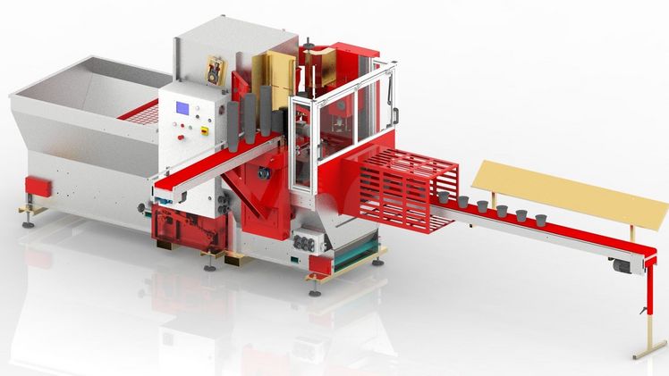 Topfmaschine L5 Da Ros. Bild: Maschinenbau Leidolt.