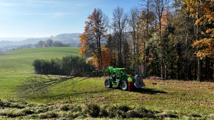 Der Multifarmer im Einsatz. Bild: Merlo Deutschland GmbH. 