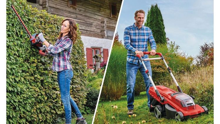 Wer regelmäßig im Garten arbeitet, verbrennt nicht nur Kalorien und verbessert Ausdauer, Kraft und Beweglichkeit, sondern baut Stress ab und beugt vielen Zivilisationskrankheiten vor. Bild: Einhell.