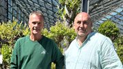 Torsten Brämer (links) und Oliver Mathys sind gemeinsam die Gastgeber beim neuen Format "Der grüne Stuhl". Bild: Oliver Mathys. 
