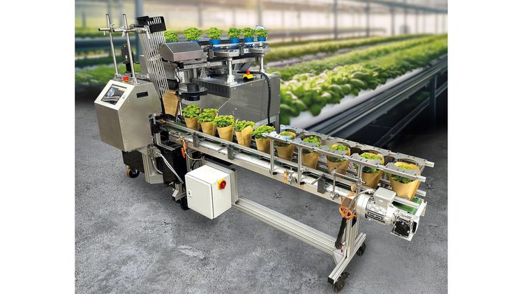 Der pot packer von WEBER Verpackungen. Bild: WEBER Verpackungen.