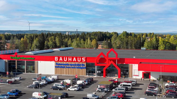 Das neue BAUHAUS Fachcentrum in Östersund in der Region Jämtland, Schweden. Bild: © BAUHAUS AG. 