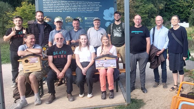 Treffen der ERFA-Gruppe „Biodiversität“ auf der Landesgartenschau Ellwangen 2026. Bild: VGL-BW/Blattwerk Gartengestaltung GmbH.
