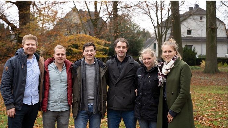 Die Organisatoren des Bundesstudierendentreffen (v.l.n.r.): Stephan Hülsmann, Andreas Theisen, Dominik Baum, Martin Braun, Henrike Albers und Inse Rosenbusch. Bild: Privat.
