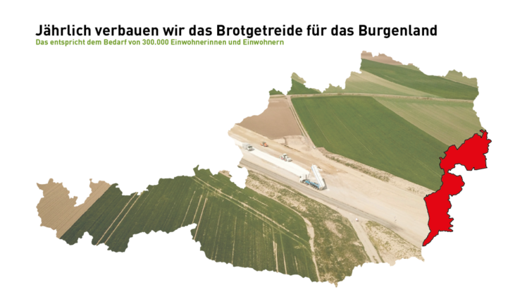 In Österreich wird jährlich durch Verbauung 4.200 Hektar Agrarfläche zerstört. Bild: Österreichischen Hagelversicherung.