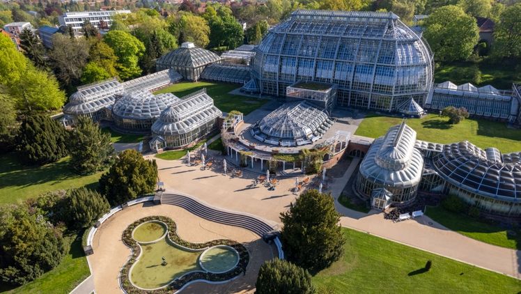 Botanischer Garten Berlin von oben. Bild: © Botanischer Garten Berlin. Fotograf: Jon A. Juárez.