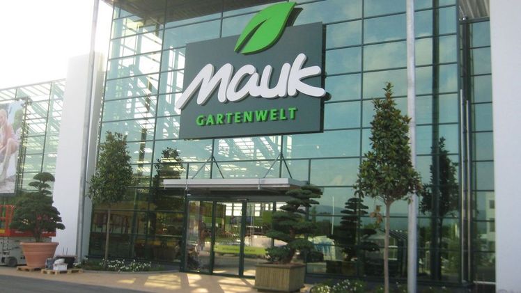 Erneute Sieger: Mauk Gartenwelt in Oberursel (im Bild), Karlsruhe, Balingen, Bruchsal und Malsch und die beiden Pflanzen Mauk Standorte in Lauffen und Ludwigsburg.