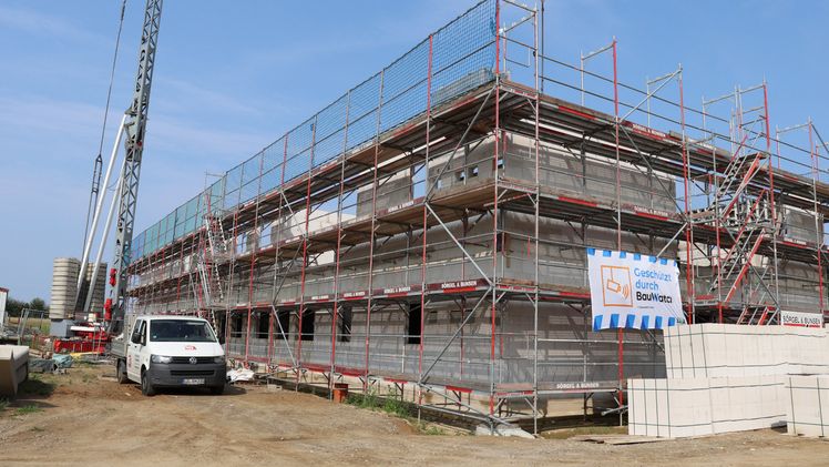 Baustelle Laborneubau in Ebstorf. Bild: EUROPLANT.