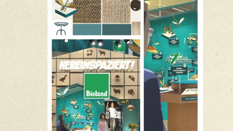 7 Prinzipien und Bio-Mobil auf der Grünen Woche. Bild: Bioland.